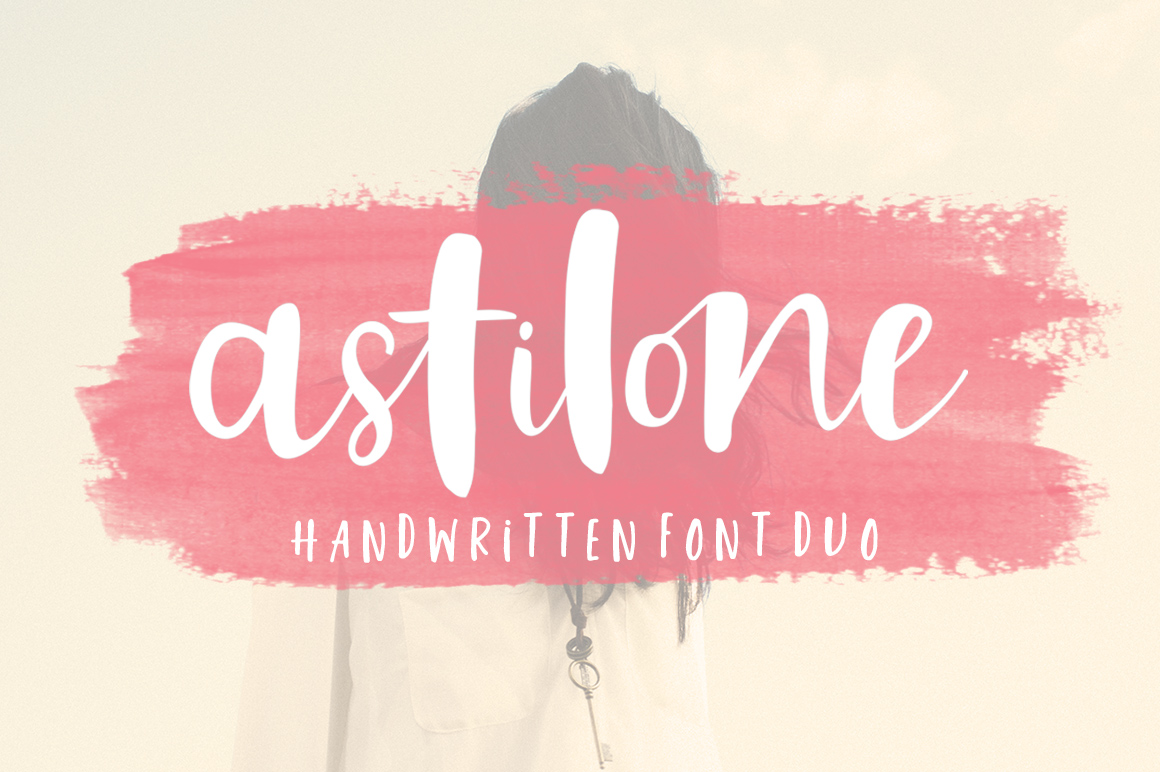 Astilone Font Duo: A Hand-Brushed Script Typeface for Editorial Warmth