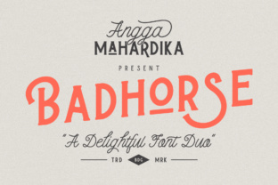 Badhorse: A Clean Serif Display Font with Playful Script Energy