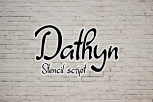 Dathyn: A Stencil Script Font for Distinctive Digital Branding