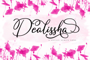 Dealissha Script: A Feminine Script Font for Handmade Creators