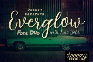 Everglow Script Font Duo: A Handwritten Typeface for Crafters & Sellers