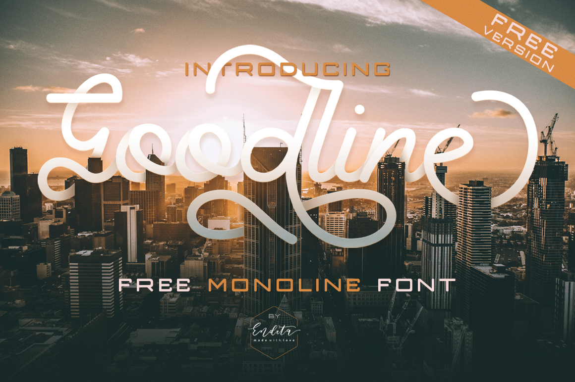 Goodline Font: A Monoline Display Typeface for Modern Editorial Design