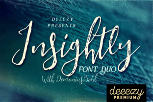 Insightly Font Duo: Retro Brush Script Meets Modern Versatility