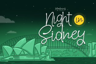 Night in Sidney: A Script Font for Creative Handmade Design