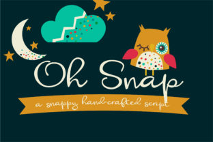 Oh Snap Font: A Fun Loopy Handwritten Script for Branding
