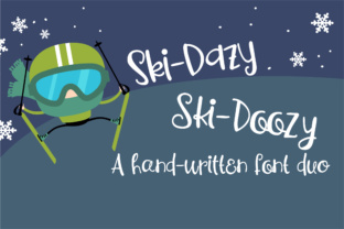 PN Ski-Doozy and Ski-Dazy Font Duo: A Script Handwritten Typeface for Real Small Business Branding