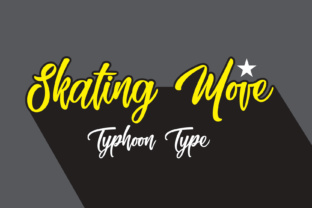 Skating Move Font: A Fun Edgy Street Script Handwritten Typeface