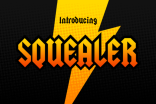 Squealer Font: A Hard-Rock Black Letter Headliner for Edgy Digital Displays