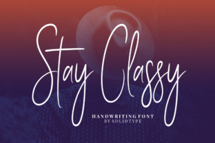 Stay Classy Script Font for Handmade Creators