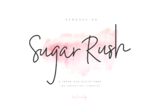 Sugar Rush: A Script Font for Editorial Elegance