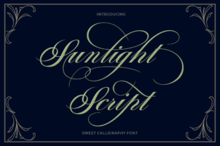 Sunlight Script: A Refined Script Handwritten Font for Elegant Editorial Design