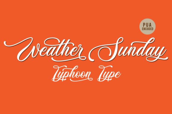 Weather Sunday Script Font for Handmade Creators